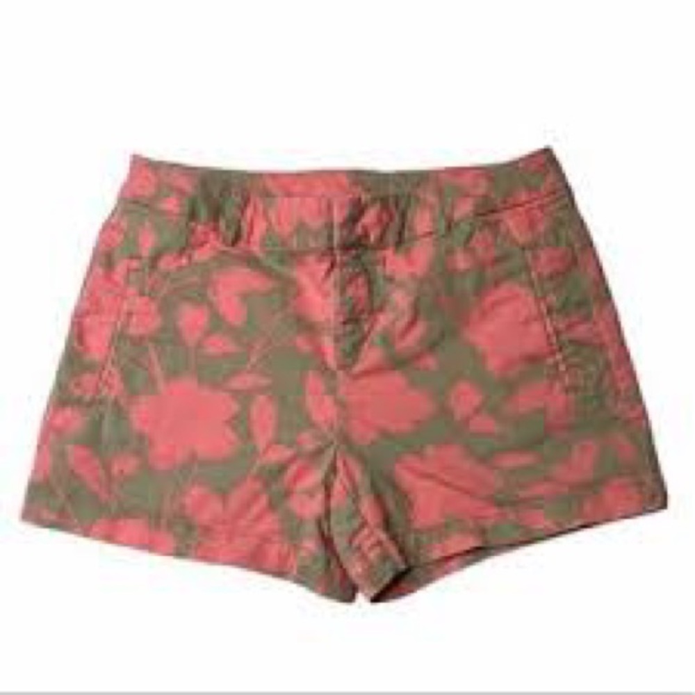LOFT Riviera Floral Linen Shorts size 8